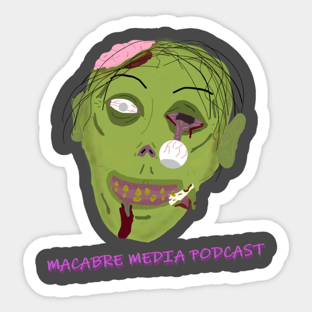 Macabre Matthew Sticker by MacabreMediaPodcast